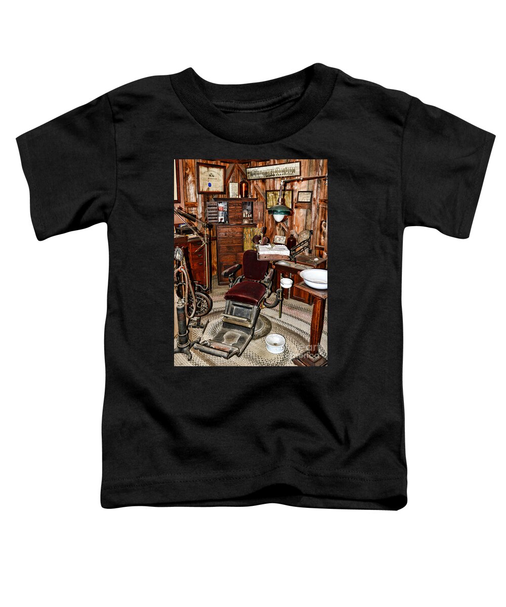 Dentist Toddler T-Shirt featuring the photograph Dentist - The Dentist Chair by Paul Ward