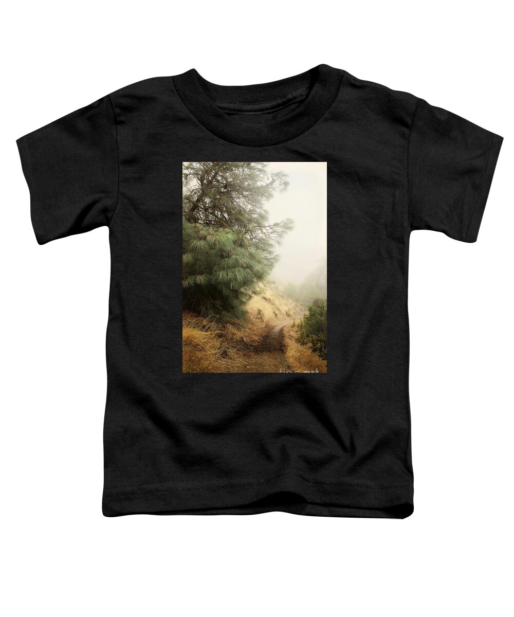 Fog Toddler T-Shirt featuring the photograph There and Back Again by Ellen Cotton
