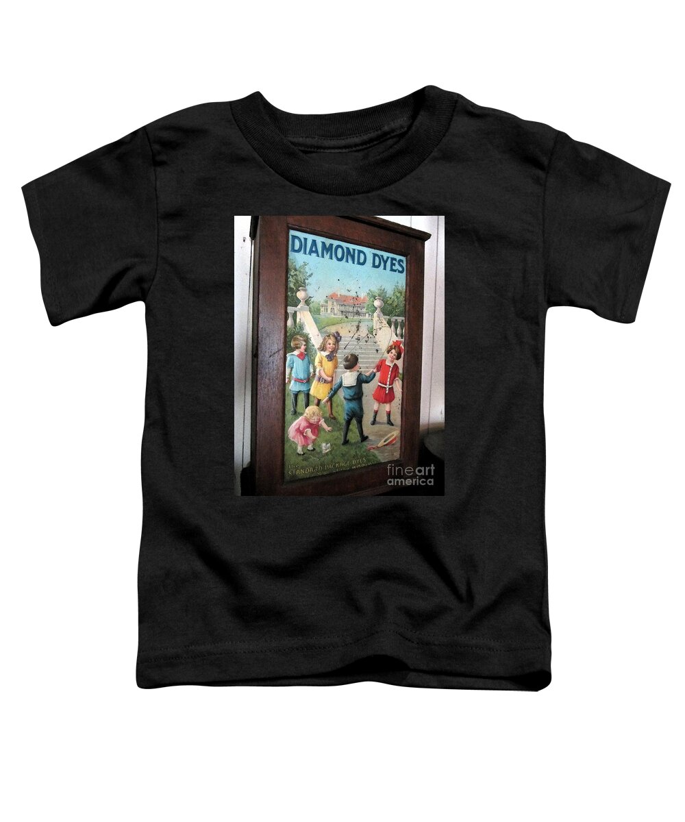 Diamond Toddler T-Shirt featuring the photograph Diamond Dyes - Antique by Susan Carella