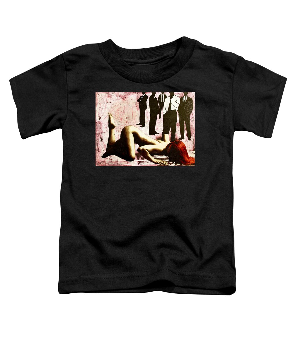 Submission Toddler T-Shirt featuring the painting Don't You Know What You Are? by Bobby Zeik
