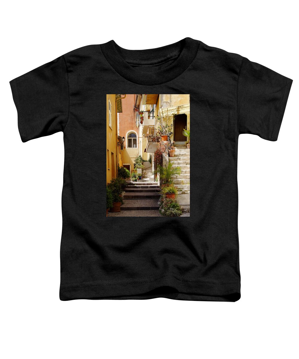 France Toddler T-Shirt featuring the photograph Appartement 4 - Villefranche France by Darin Volpe