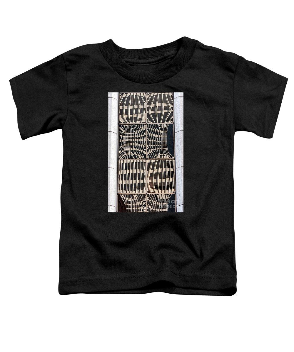 Brown Toddler T-Shirt featuring the photograph Downtown Reflection by Kate Brown