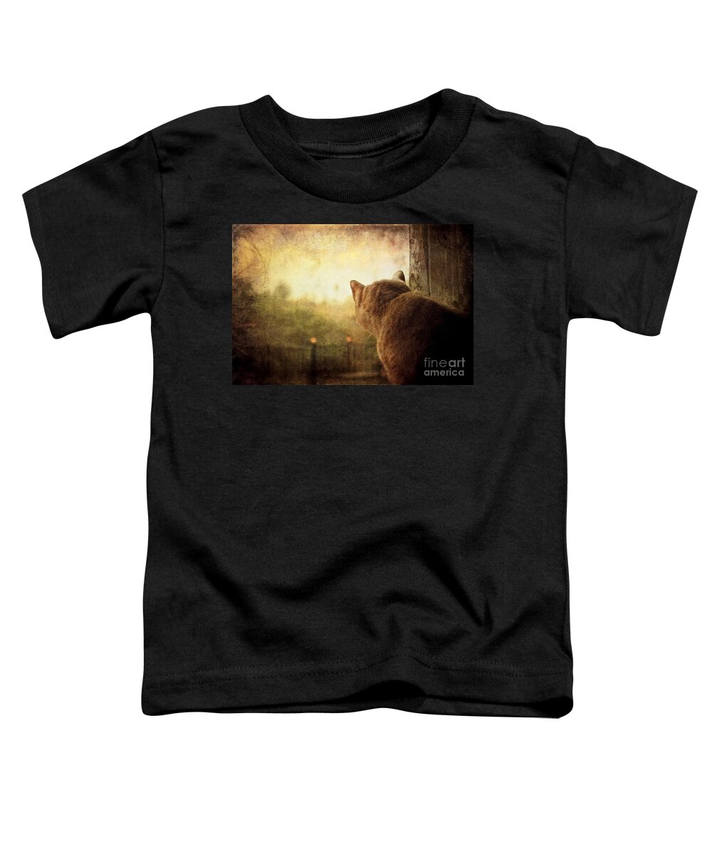 Cat Toddler T-Shirt featuring the photograph Dreamer by Ellen Cotton