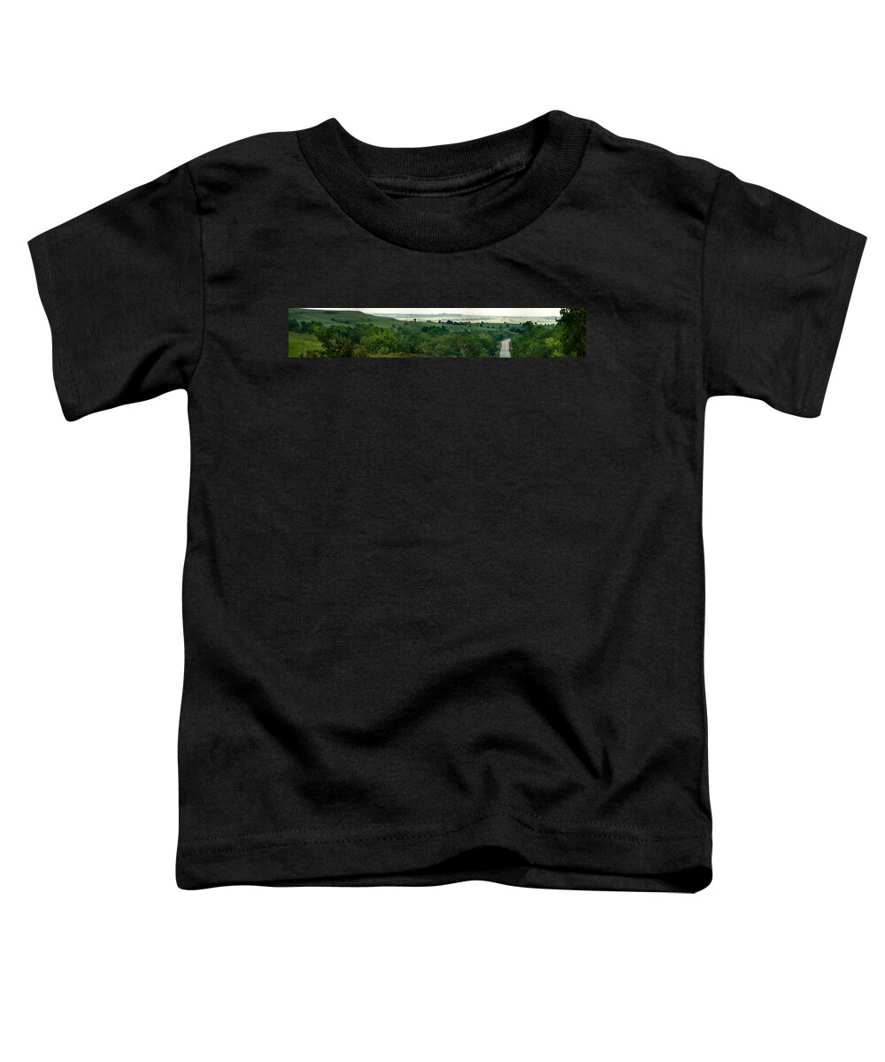 Brian Duram Toddler T-Shirt featuring the photograph Drive The Flint Hills by Brian Duram