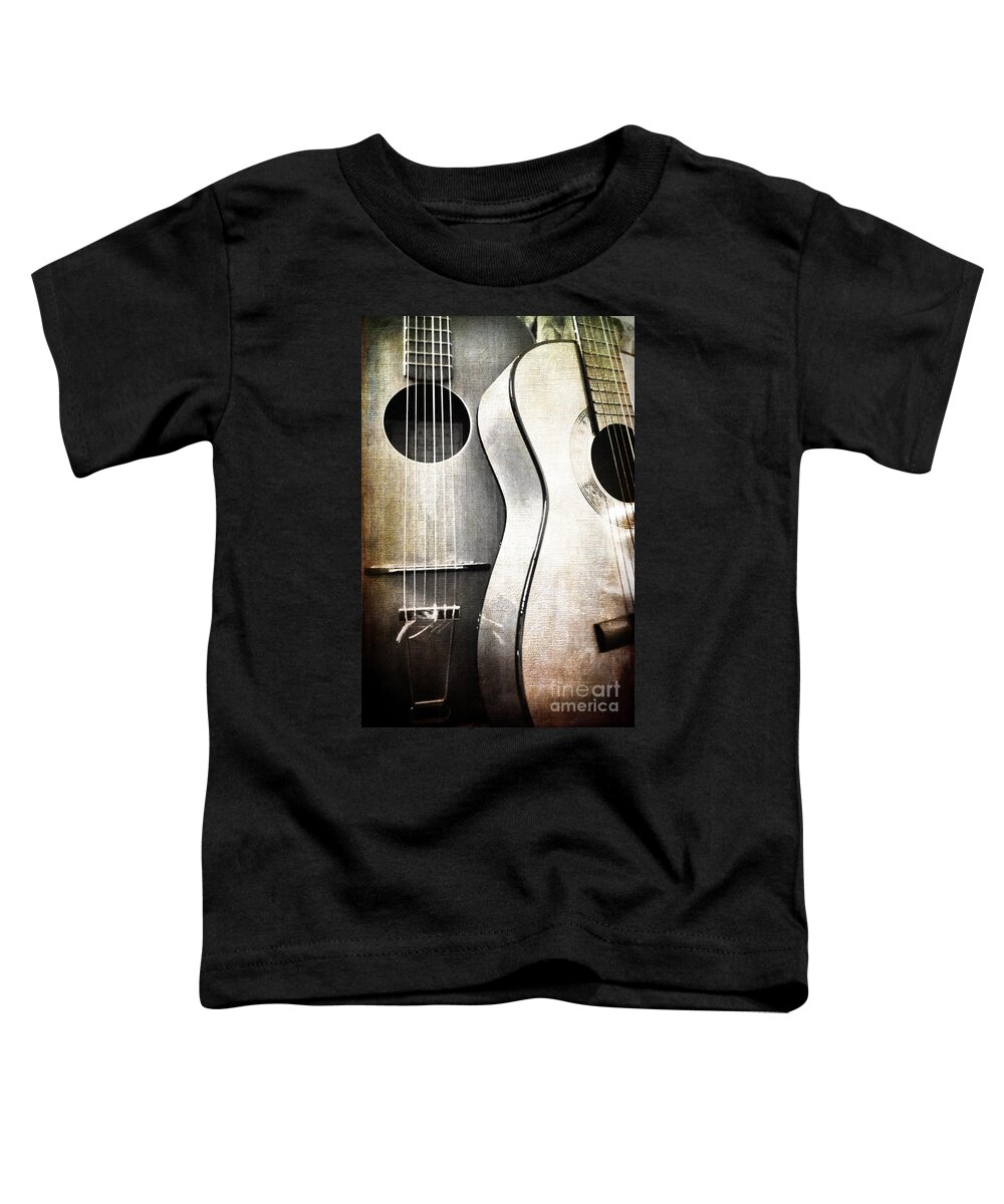 Guitar Toddler T-Shirt featuring the photograph Duo by Randi Grace Nilsberg