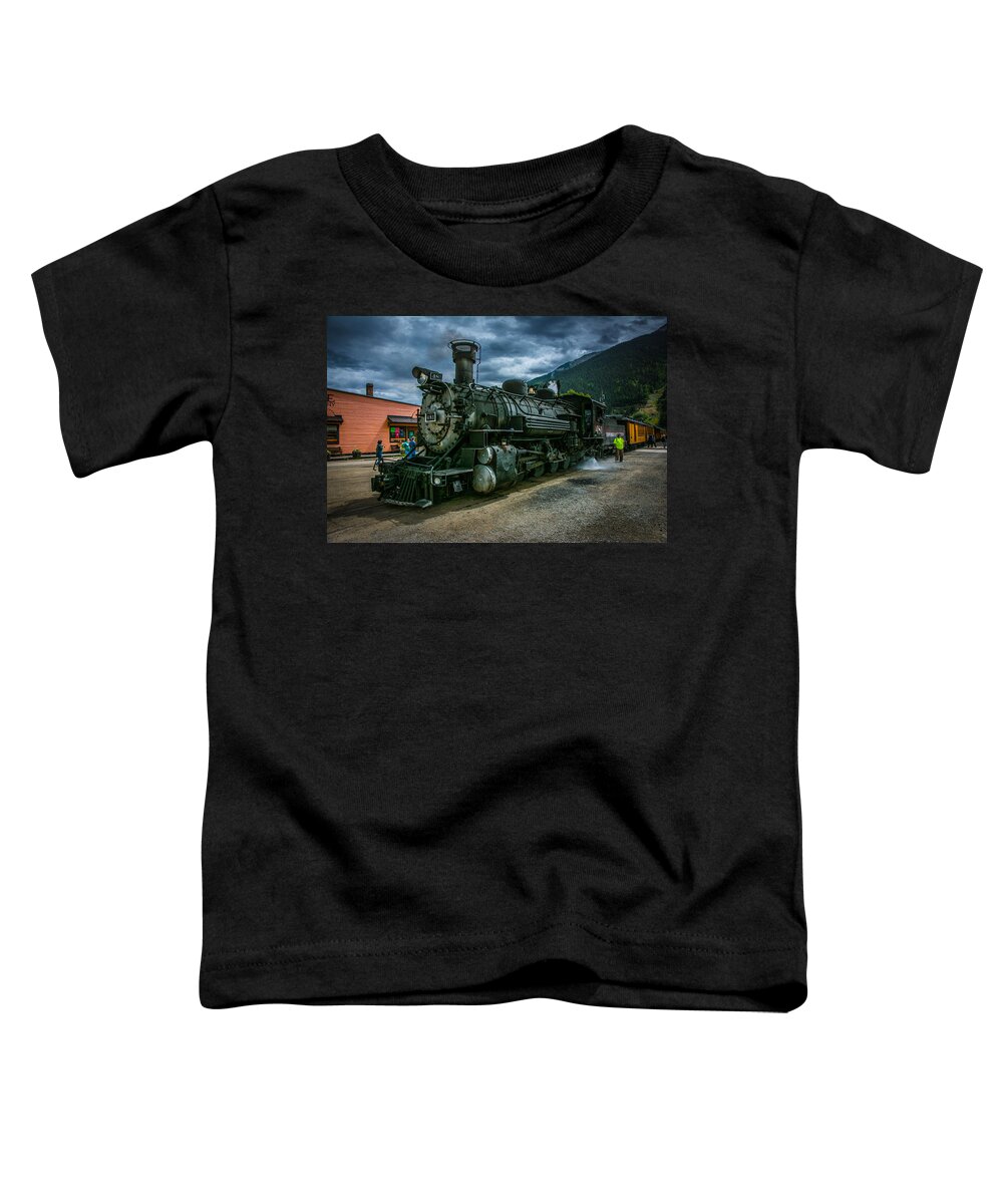 Train Toddler T-Shirt featuring the photograph Durango Silverton NGRR by Randall Branham