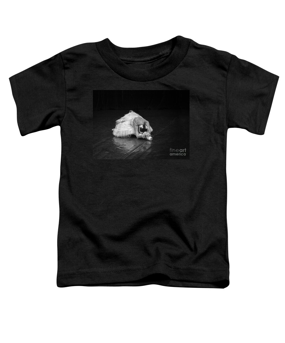 Clare Bambers Toddler T-Shirt featuring the photograph Dying Swan 4. by Clare Bambers