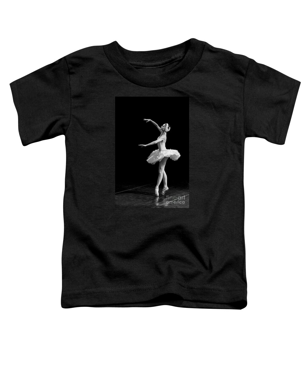 Clare Bambers Toddler T-Shirt featuring the photograph Dying Swan 8. by Clare Bambers