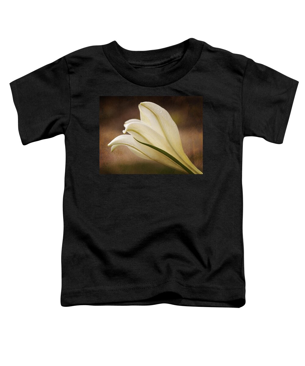 Easter Lily Toddler T-Shirt featuring the photograph Easter Lily Beauty by Liz Mackney