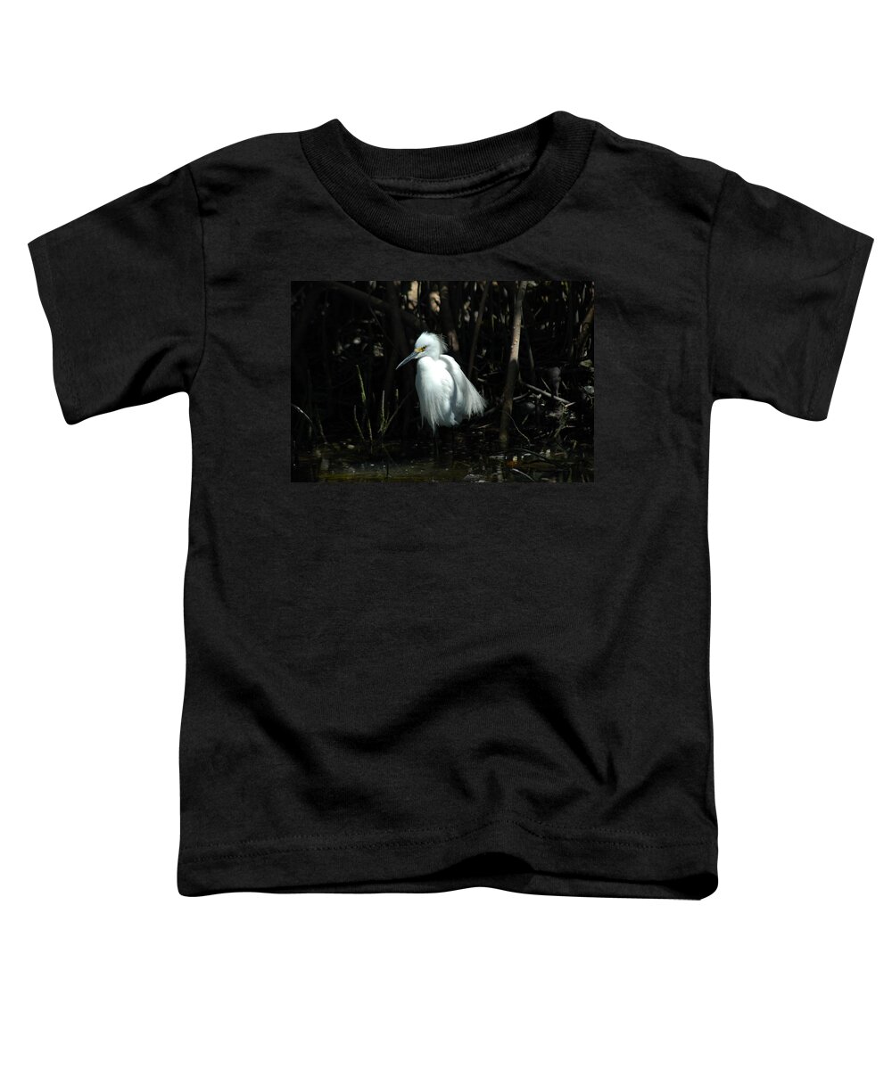 Egret Toddler T-Shirt featuring the photograph Egret of Sanibel 2 by David Weeks