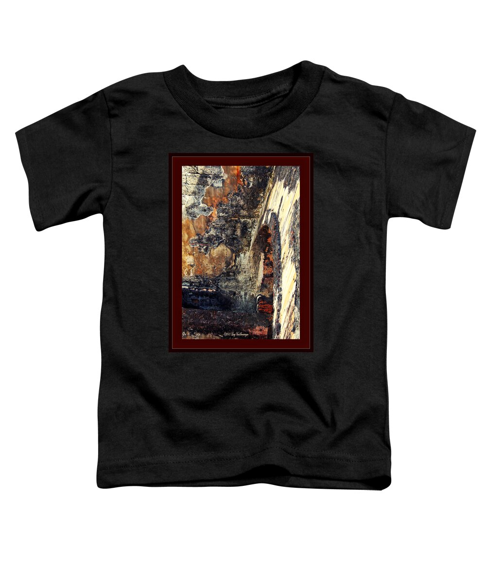 El Morro Toddler T-Shirt featuring the photograph El Morro Arch with border by Lucy VanSwearingen