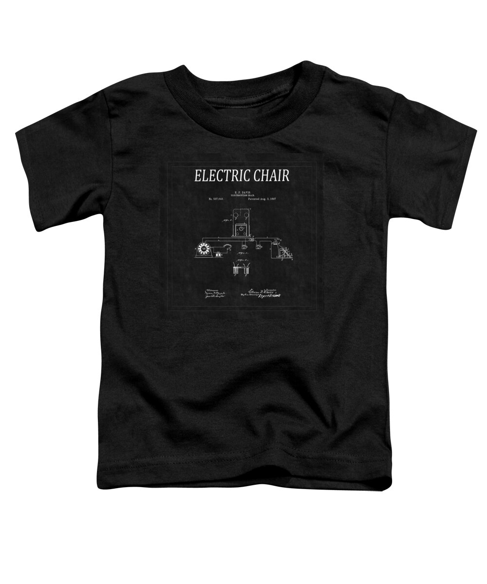 Electric Chair Toddler T-Shirt featuring the photograph Electric Chair Patent 6 by Andrew Fare