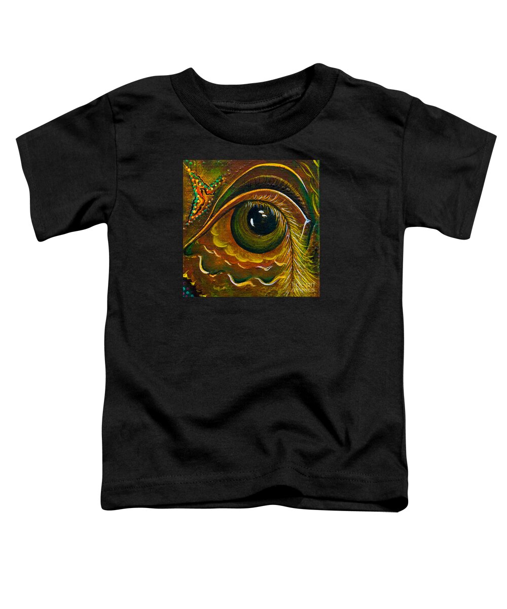 Third Eye Painting Toddler T-Shirt featuring the painting Enigma Spirit Eye by Deborha Kerr