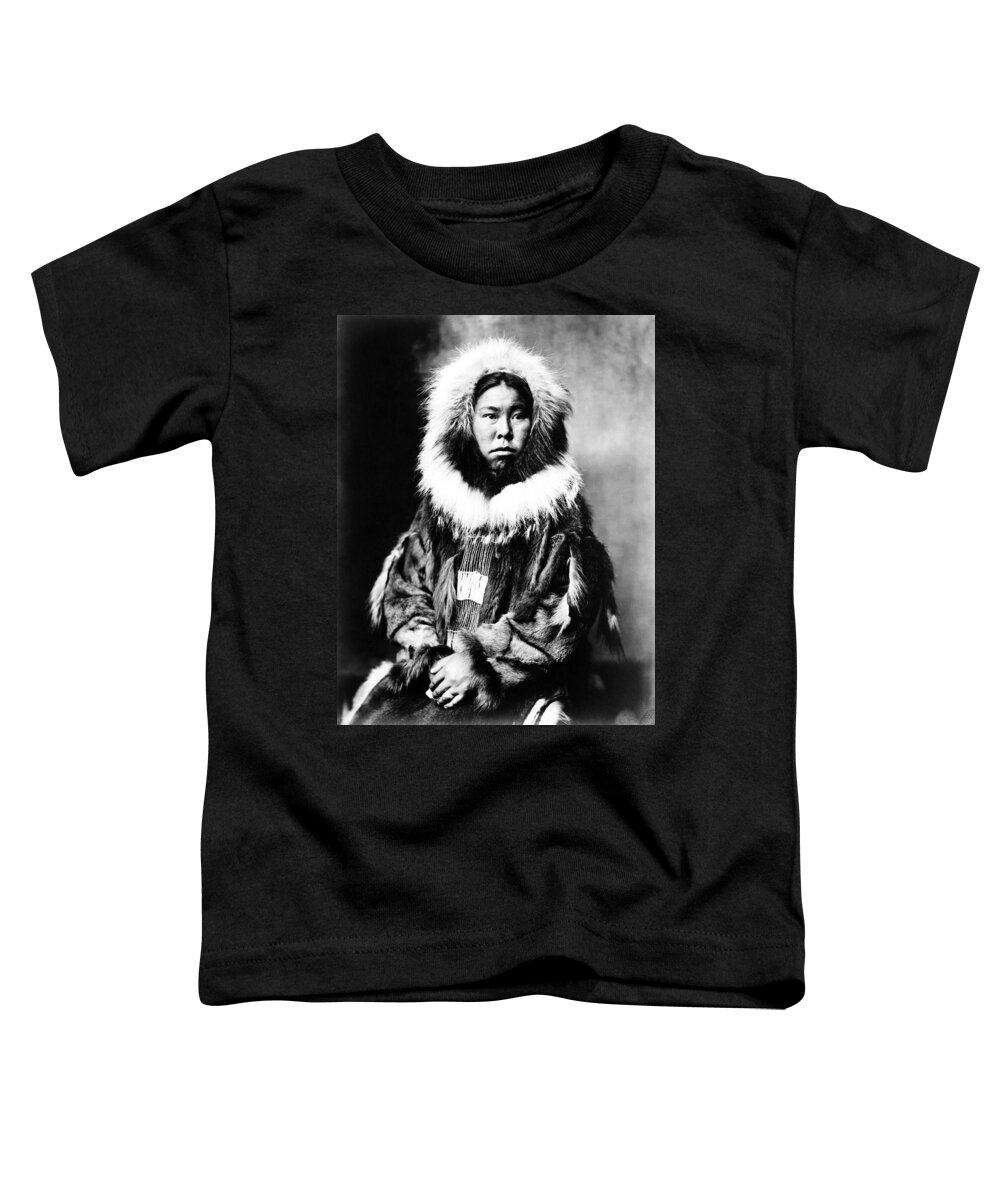 1903 Toddler T-Shirt featuring the photograph Eskimo Woman, C1903 by Granger