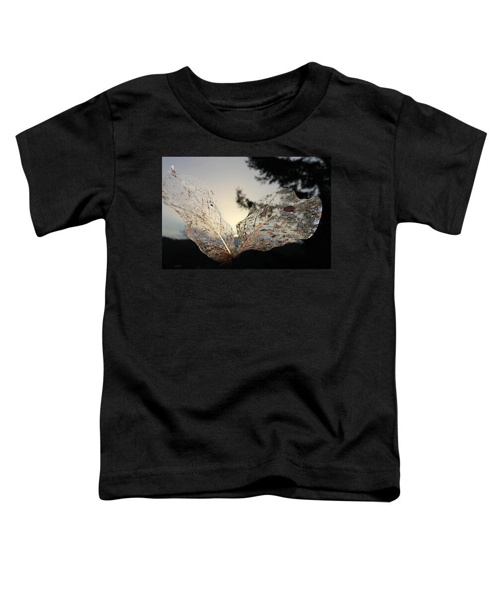 Leaf Toddler T-Shirt featuring the photograph Faerie Wings by KATIE Vigil