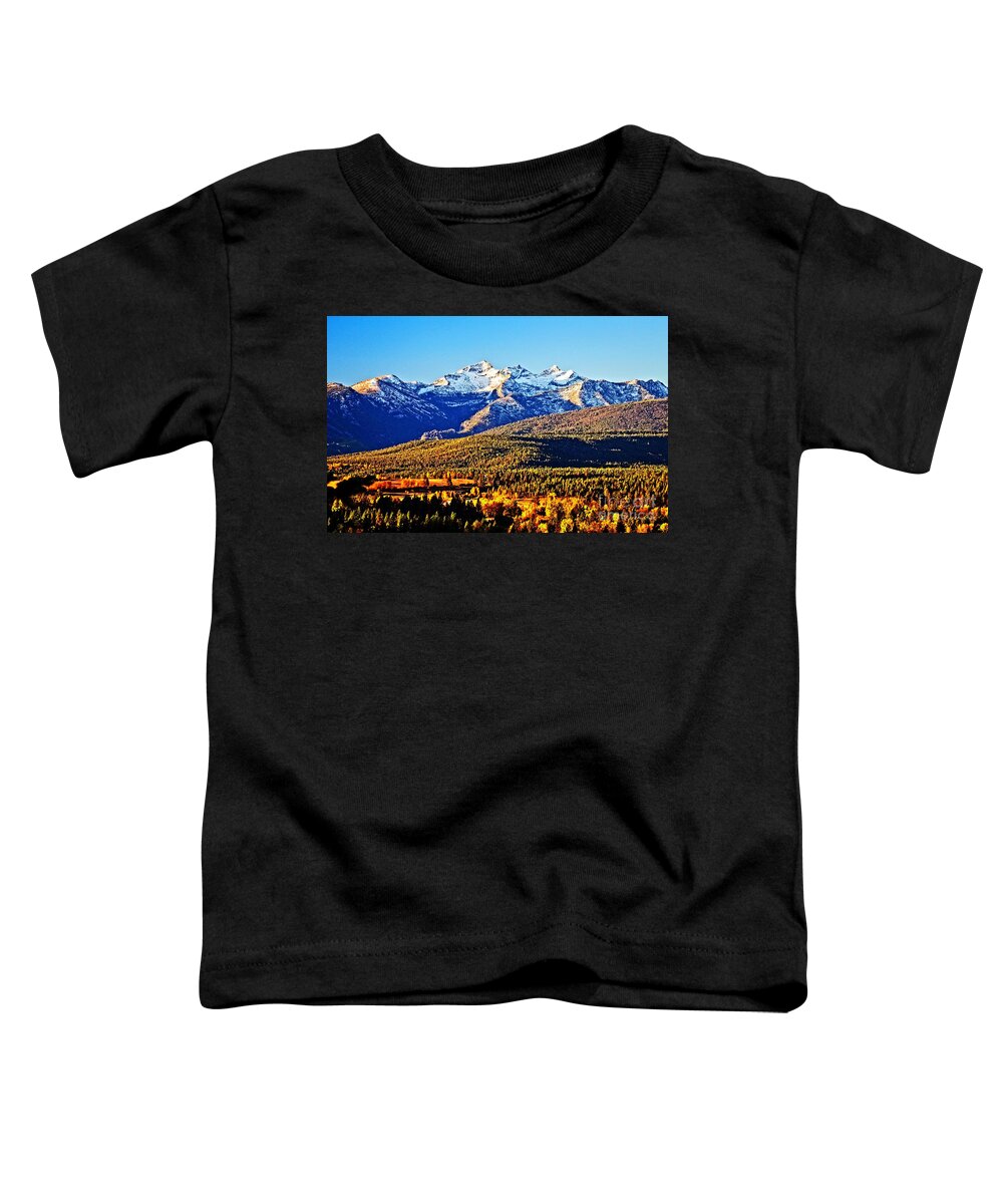 Bitterroot Valley Fall Toddler T-Shirt featuring the photograph Fall in Montana by Joseph J Stevens