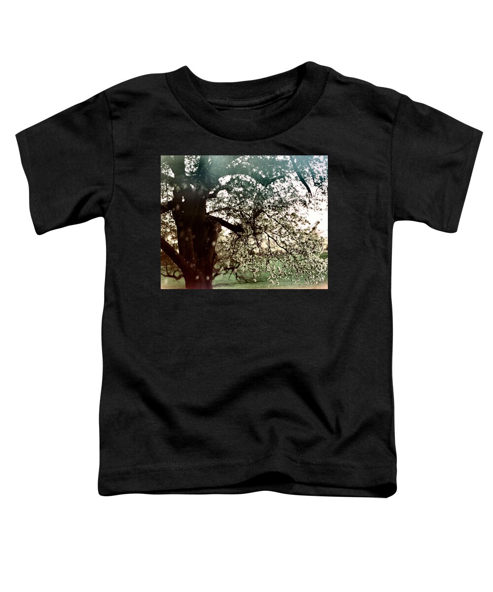 Minolta Camera Toddler T-Shirt featuring the photograph Falling Blossoms by Stephanie Hollingsworth