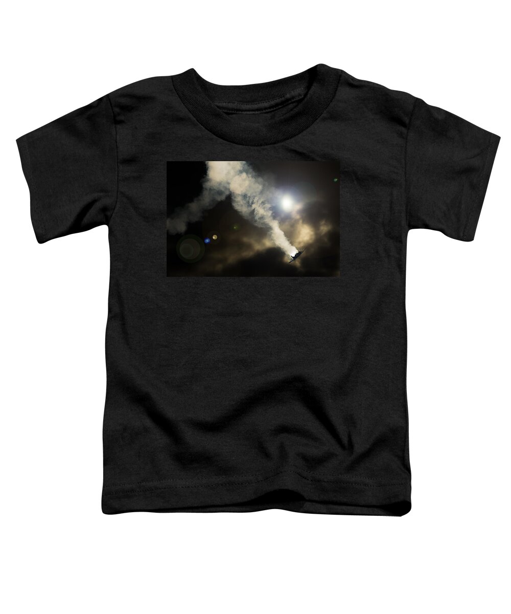 Pilatus Pc7 Toddler T-Shirt featuring the photograph Falling Smoke by Paul Job