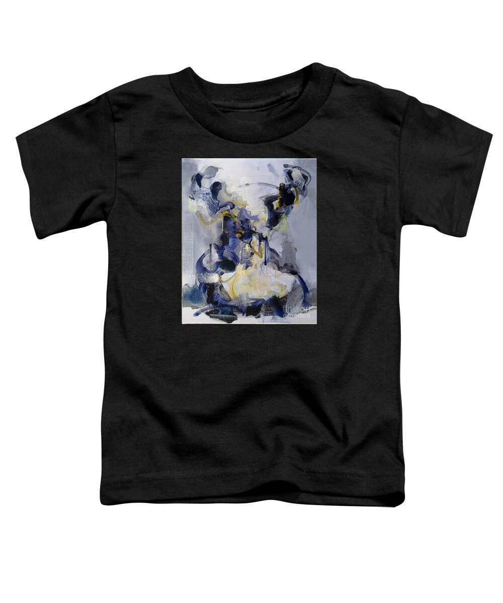 Oils Toddler T-Shirt featuring the painting Fear of Time by Ritchard Rodriguez