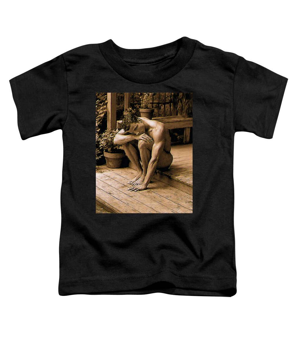 Troy Caperton Toddler T-Shirt featuring the painting Feet and Hand  by Troy Caperton