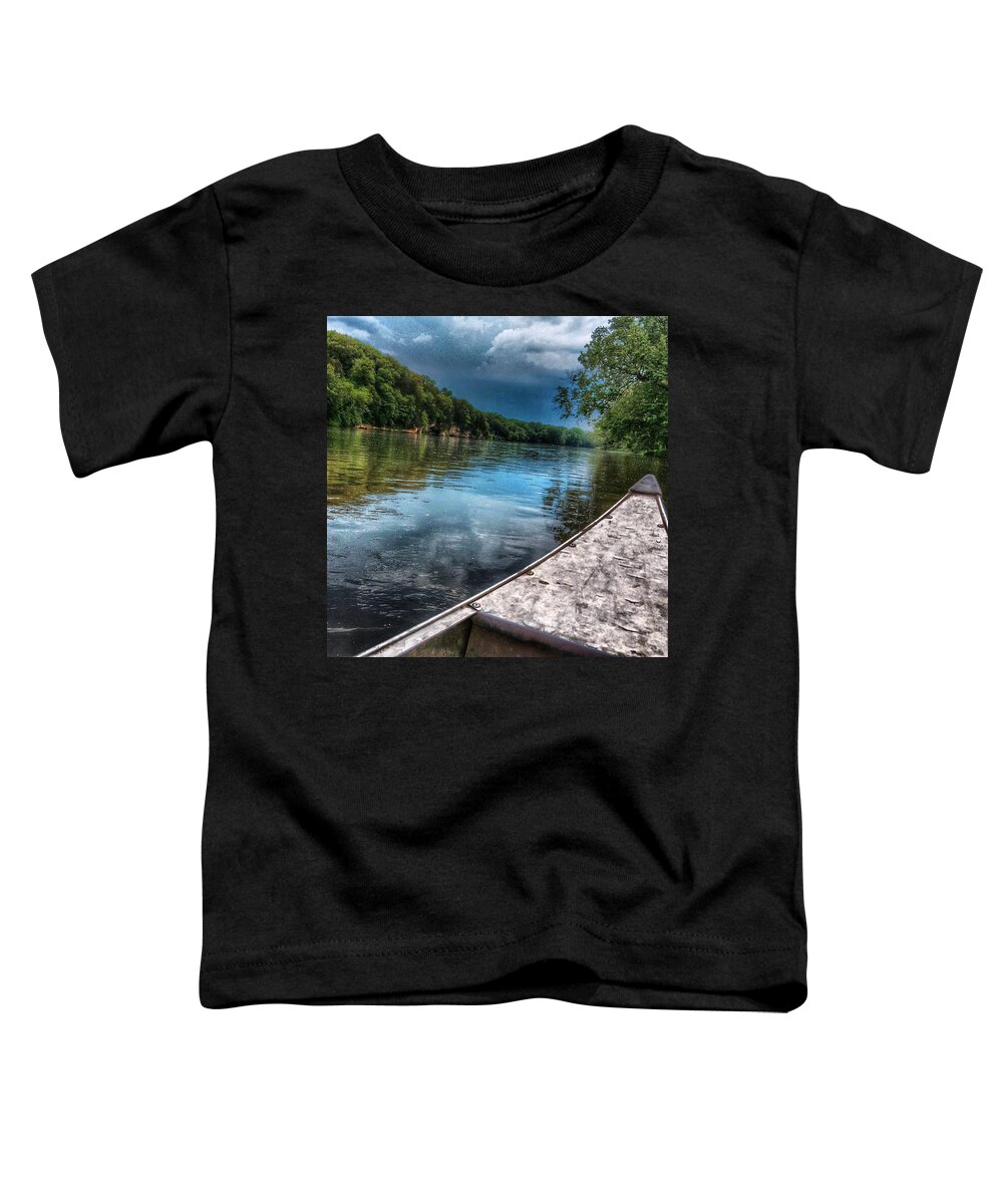 River Toddler T-Shirt featuring the photograph Floating Down the Fox River by Nick Heap