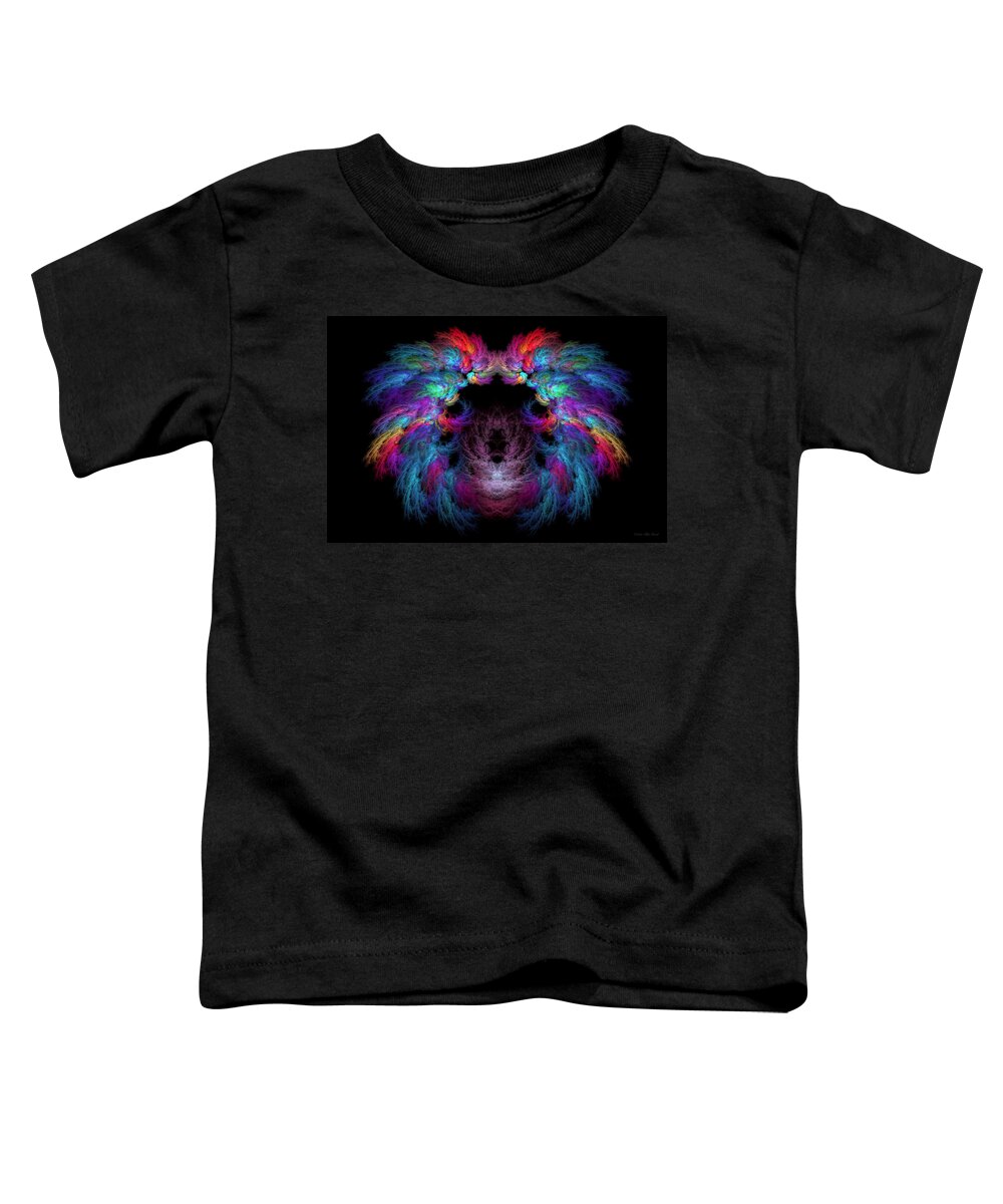 Fractal Toddler T-Shirt featuring the digital art Fractal - Christ - Angels Wings by Mike Savad