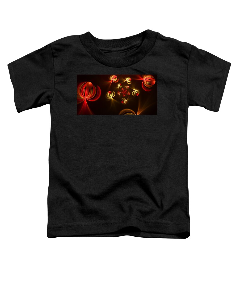 Fractal Toddler T-Shirt featuring the digital art Fractal Dream Catcher by Gabiw Art