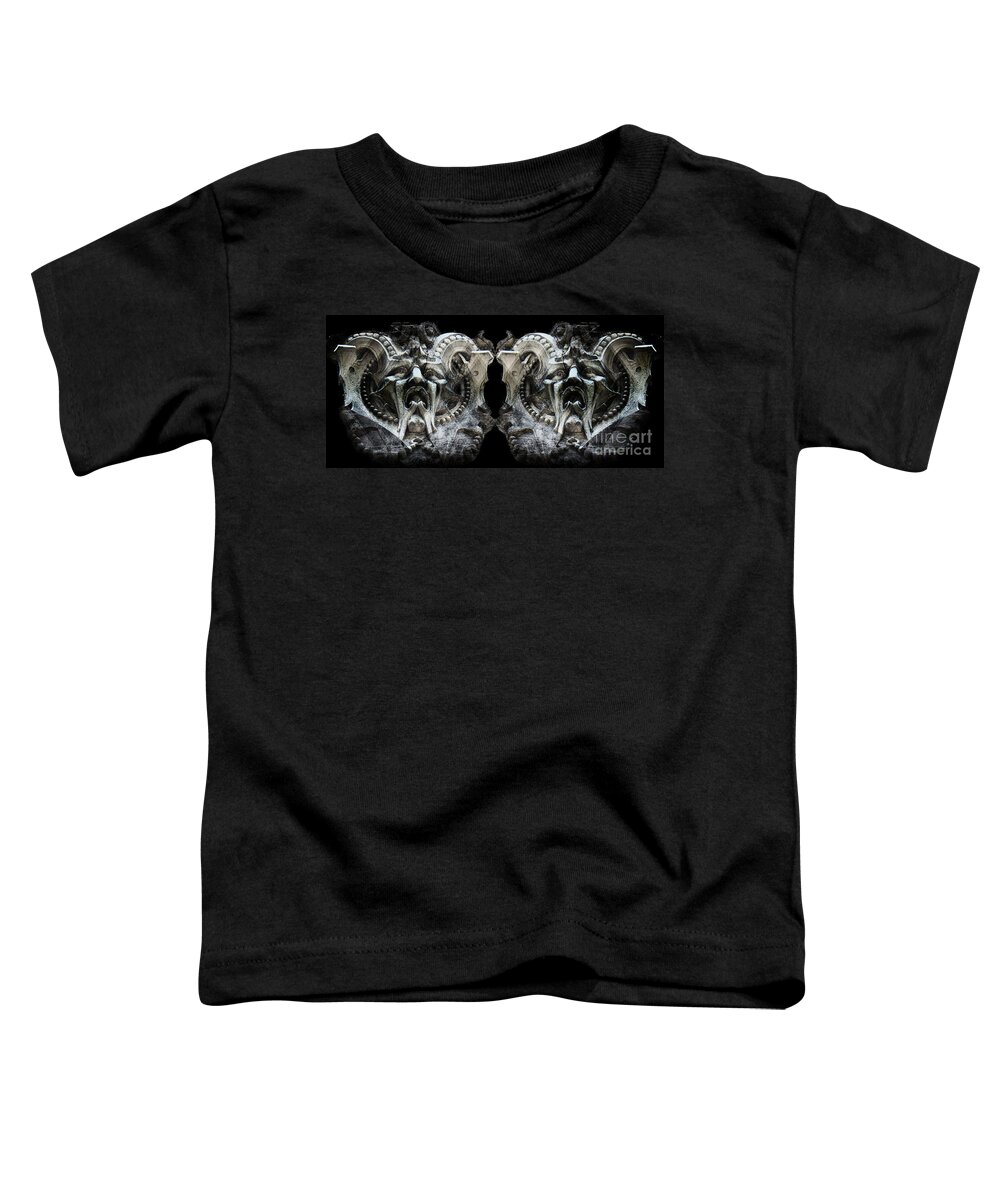Gargoyles Toddler T-Shirt featuring the photograph Gargoyles by Lilliana Mendez