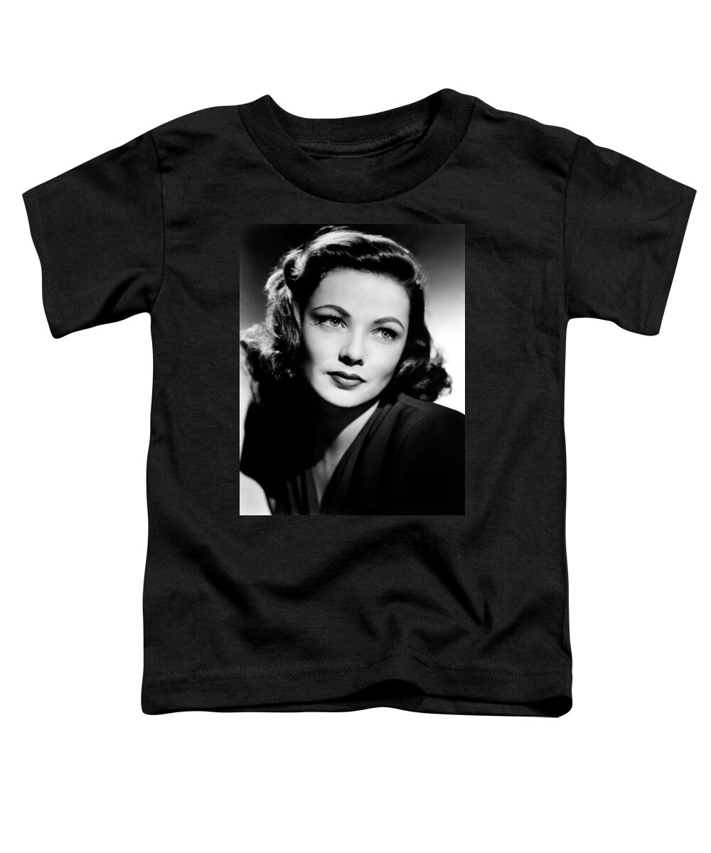 Gene Tierney Toddler T-Shirt featuring the photograph Gene Tierney by Mountain Dreams