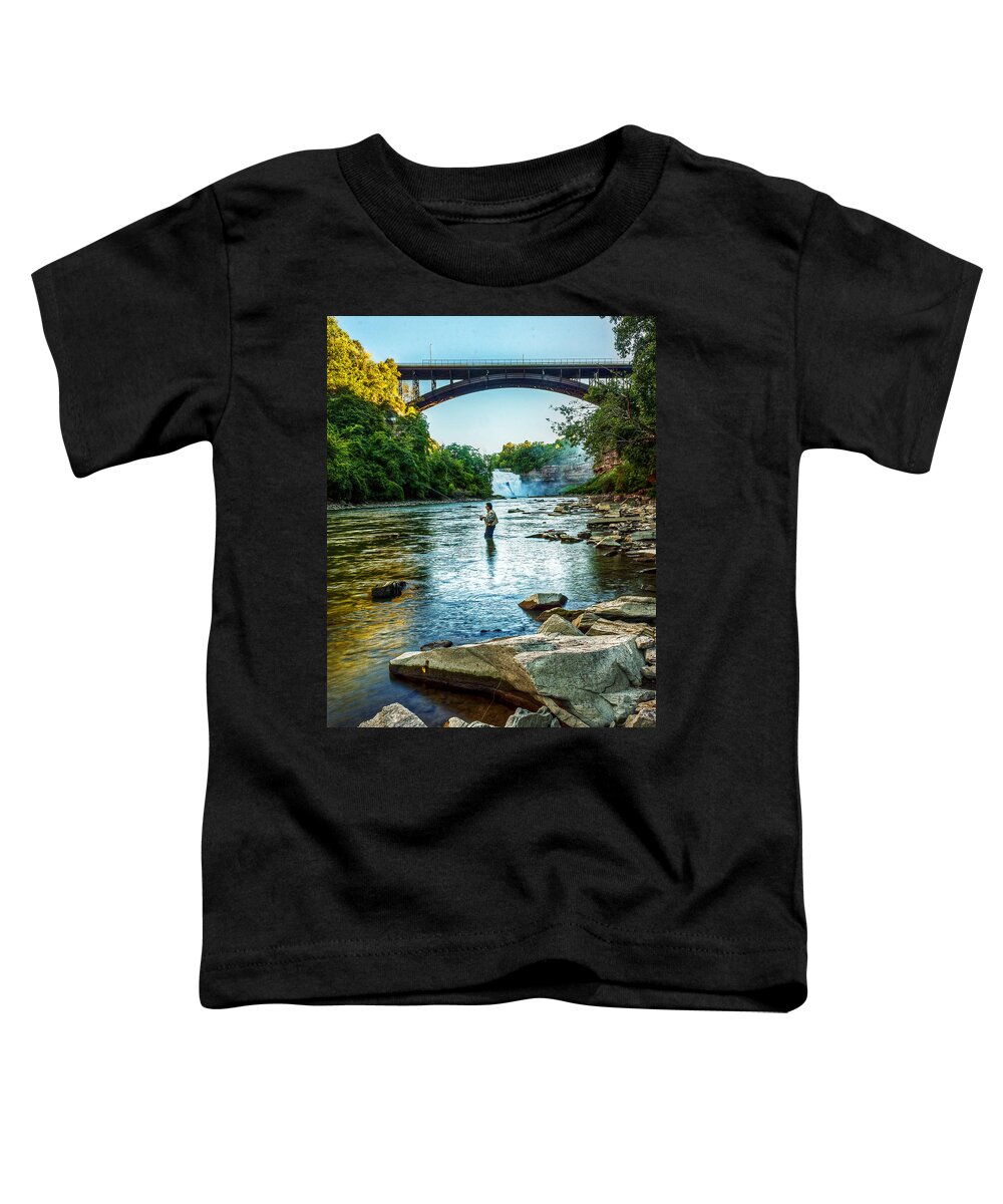 Genesee River Toddler T-Shirt featuring the photograph Genesee River by Tim Buisman