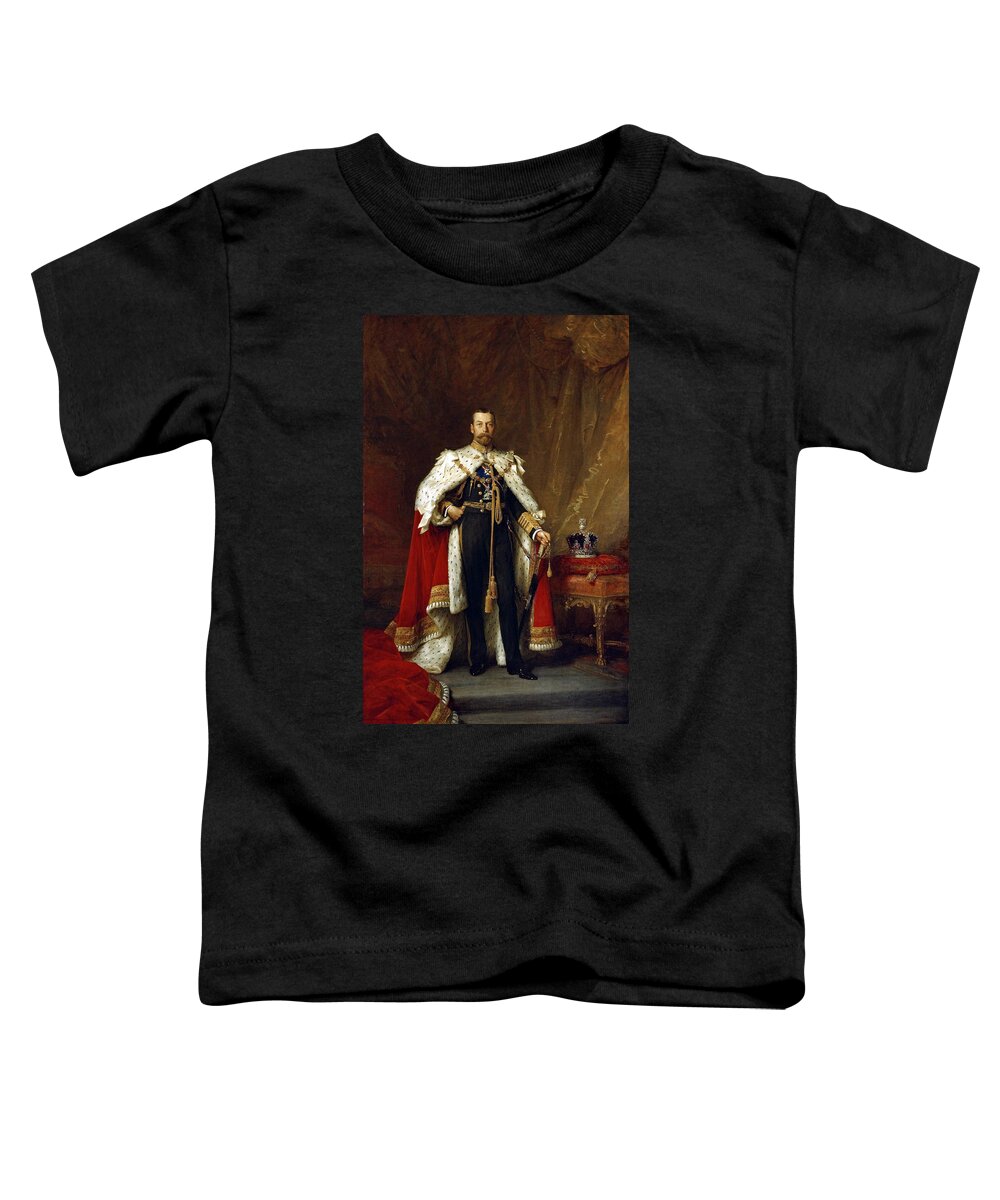 History Toddler T-Shirt featuring the painting George V, King Of England by Science Source