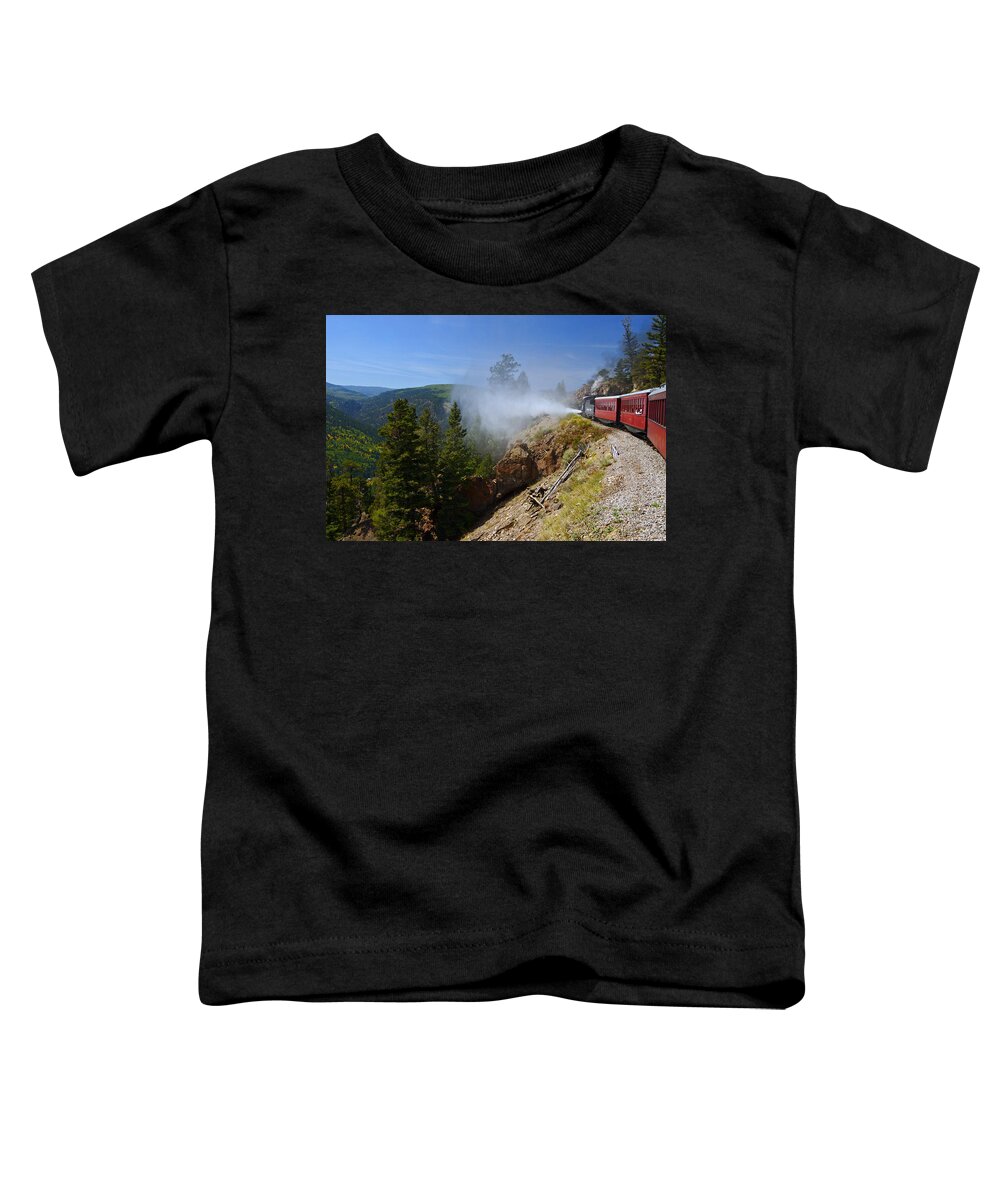 New Mexico Toddler T-Shirt featuring the photograph Getting Steamed by Jeremy Rhoades