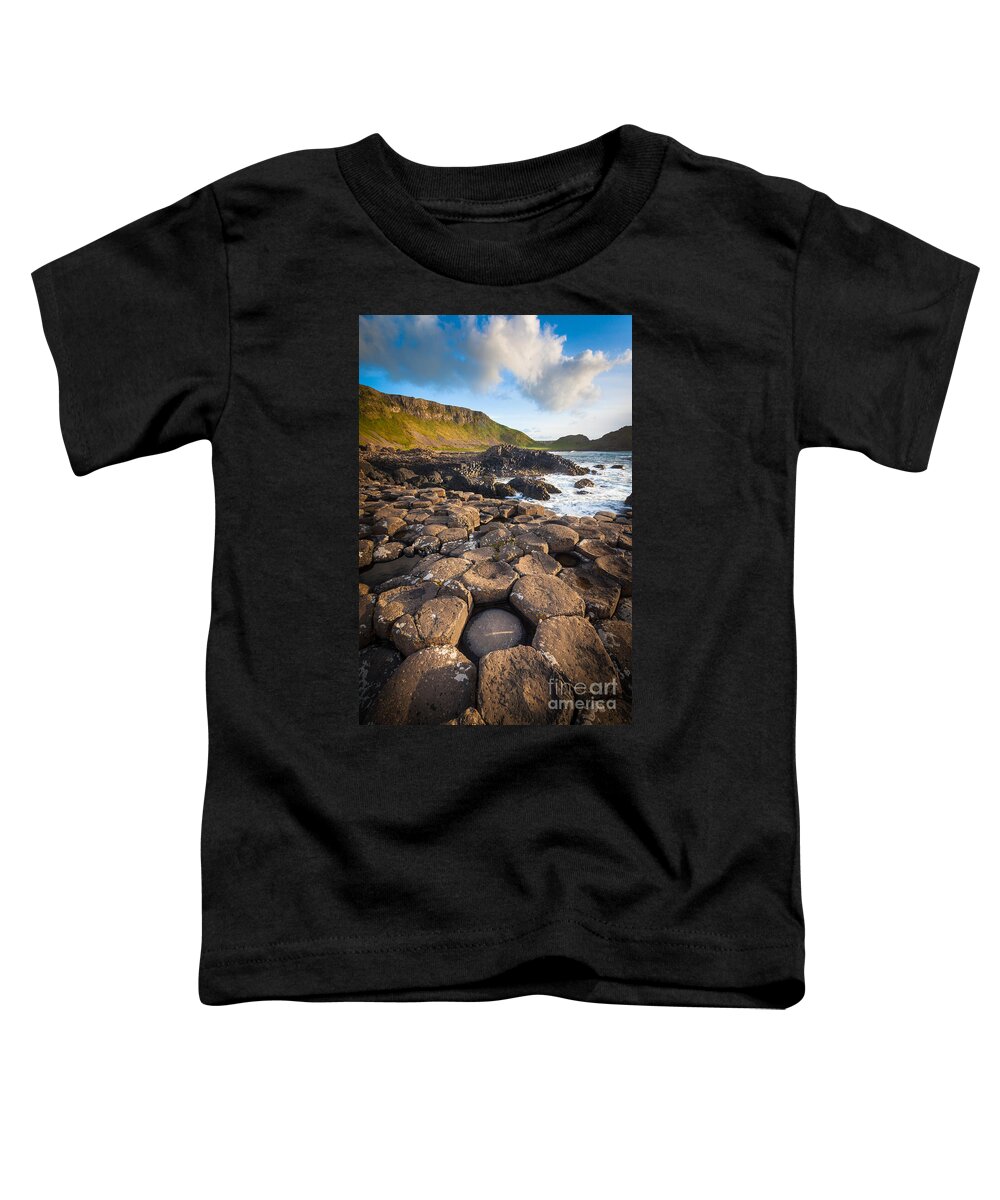 Europe Toddler T-Shirt featuring the photograph Giant's Causeway Circle of Stones by Inge Johnsson