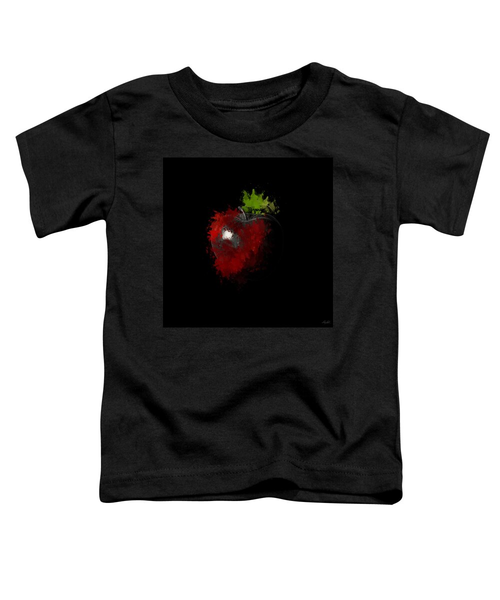 Red Apple Toddler T-Shirt featuring the photograph Gimme that Apple by Lourry Legarde