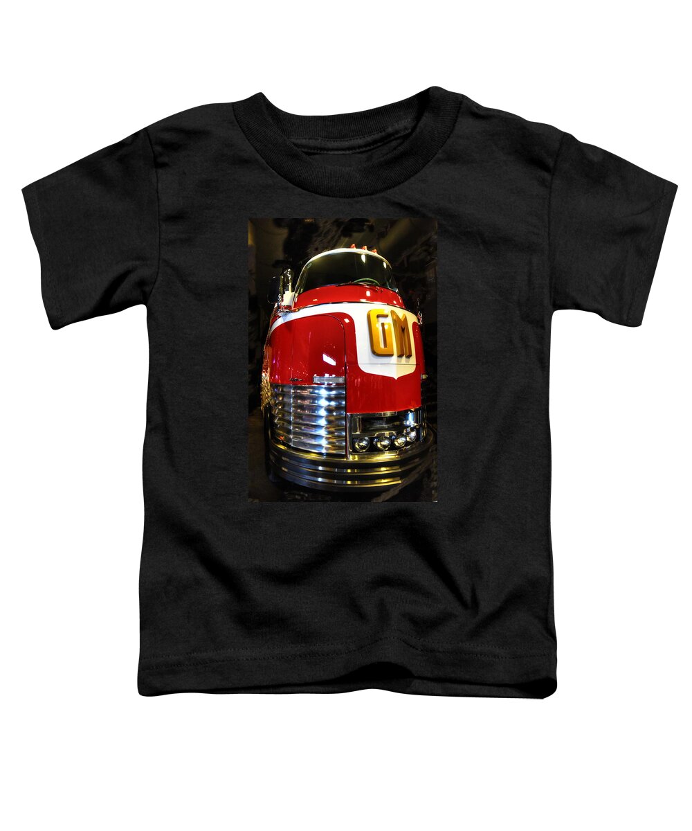 Photograph Toddler T-Shirt featuring the photograph GM 1950 Futureliner by Richard Gehlbach