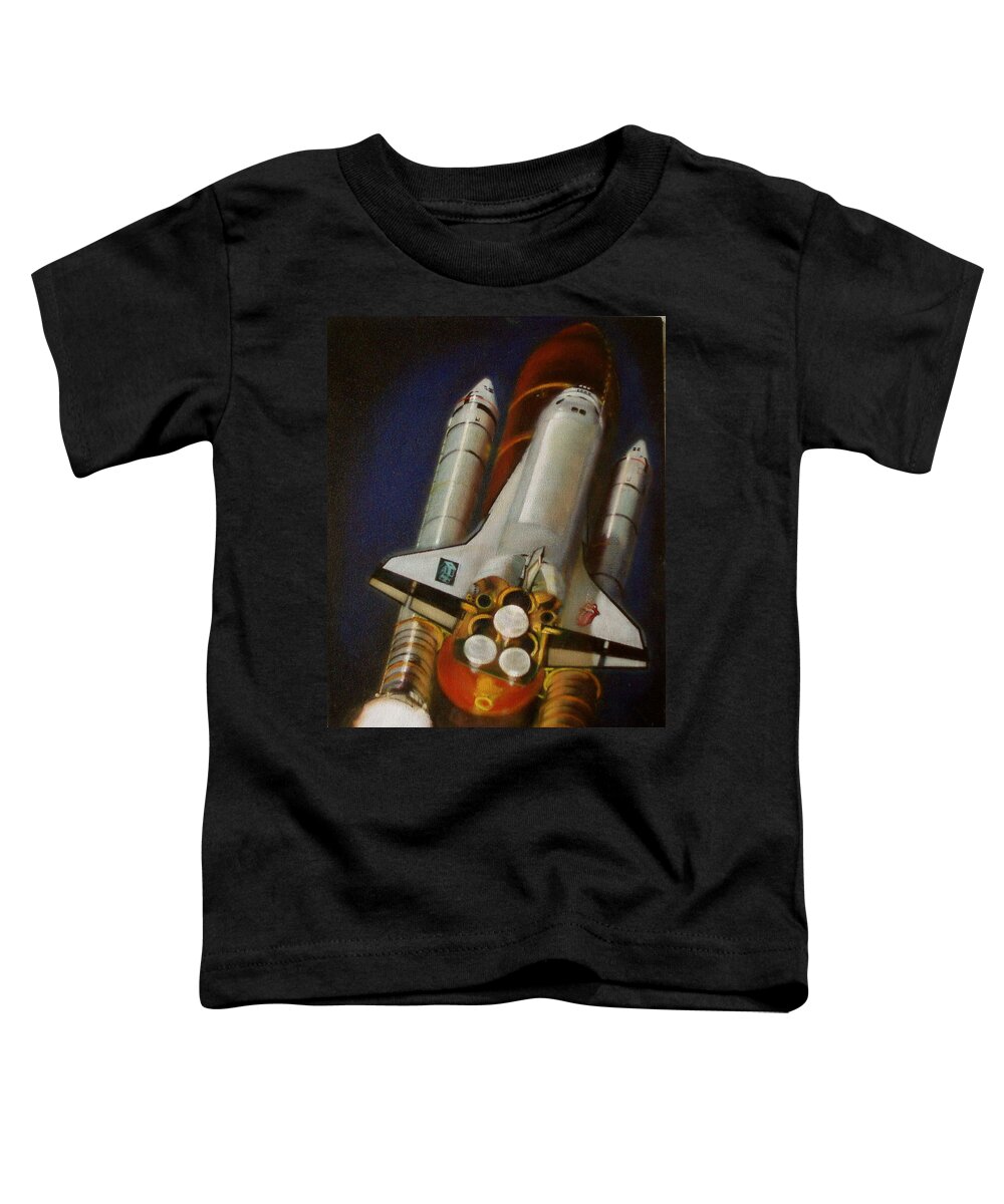 Realism Toddler T-Shirt featuring the painting God Plays Dice by Sean Connolly