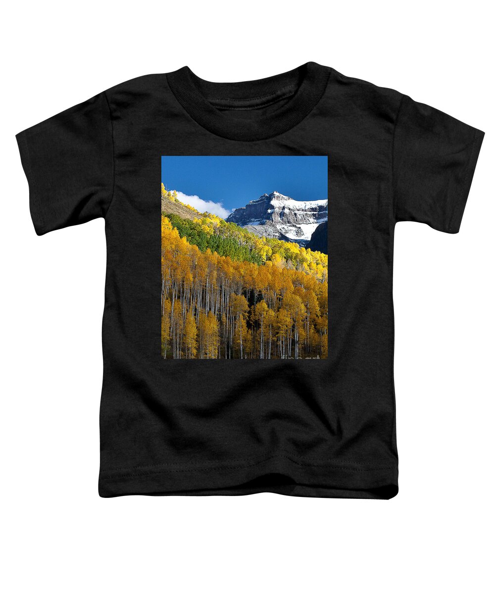 Nature Toddler T-Shirt featuring the photograph Golden Hillside by Steven Reed