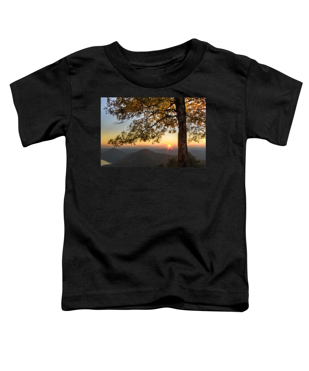 Appalachia Toddler T-Shirt featuring the photograph Golden Lights by Debra and Dave Vanderlaan