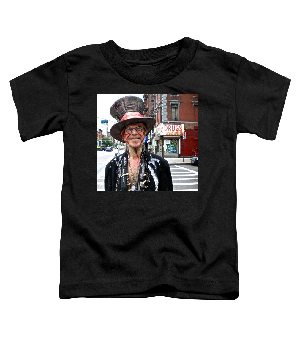 Eccentric Man Toddler T-Shirt featuring the photograph Good Morning America by Joan Reese
