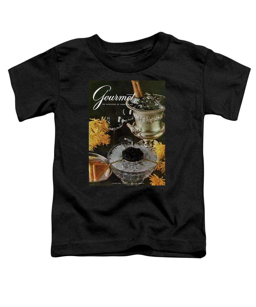 Food Toddler T-Shirt featuring the photograph Gourmet Cover Featuring A Wine Cooler by Arthur Palmer