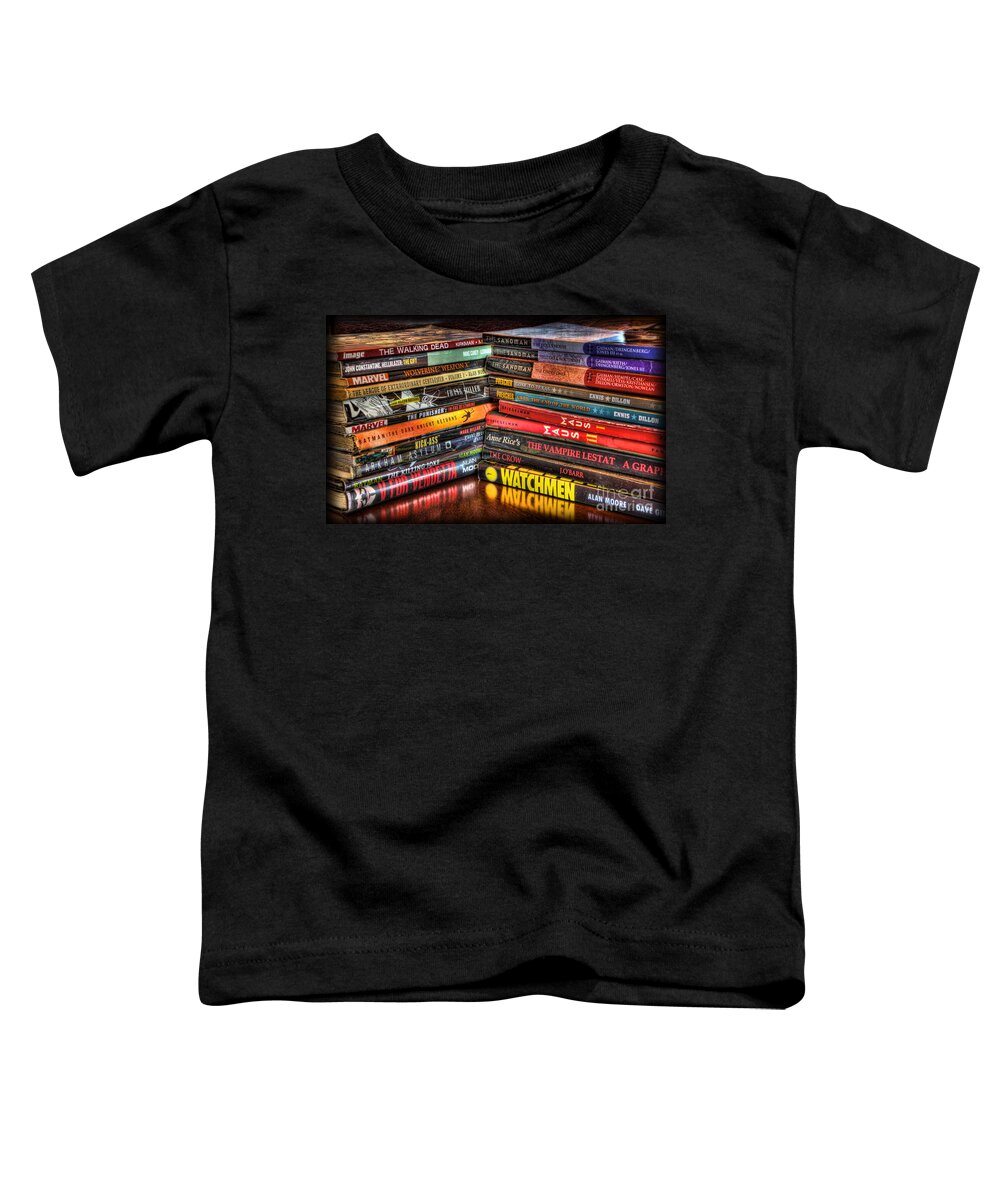 Watchmen Toddler T-Shirt featuring the photograph Graphic Novels by Lee Dos Santos