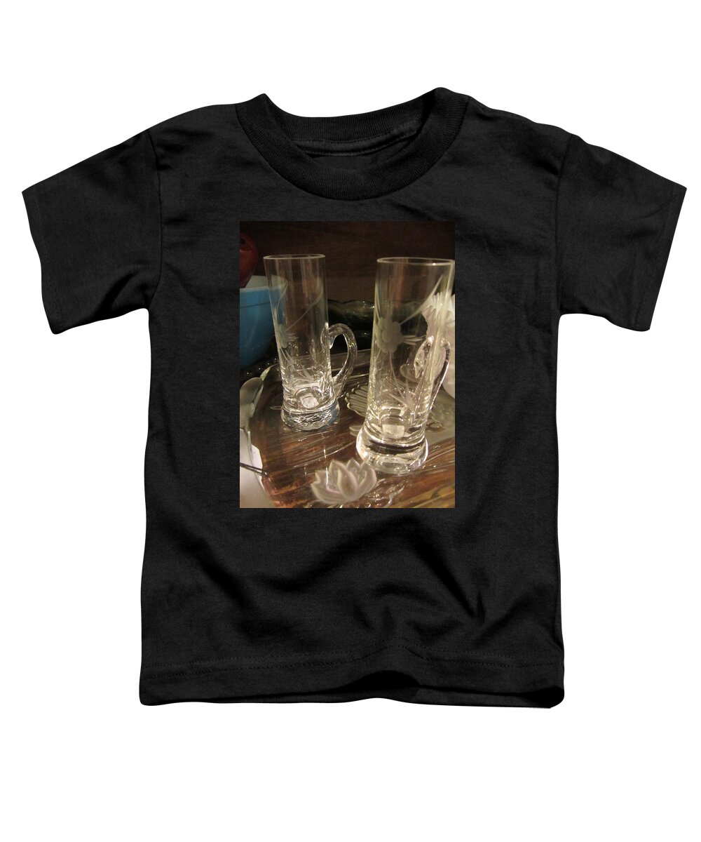 Glass Toddler T-Shirt featuring the photograph Great Grandmothers Glasses by Susan Carella