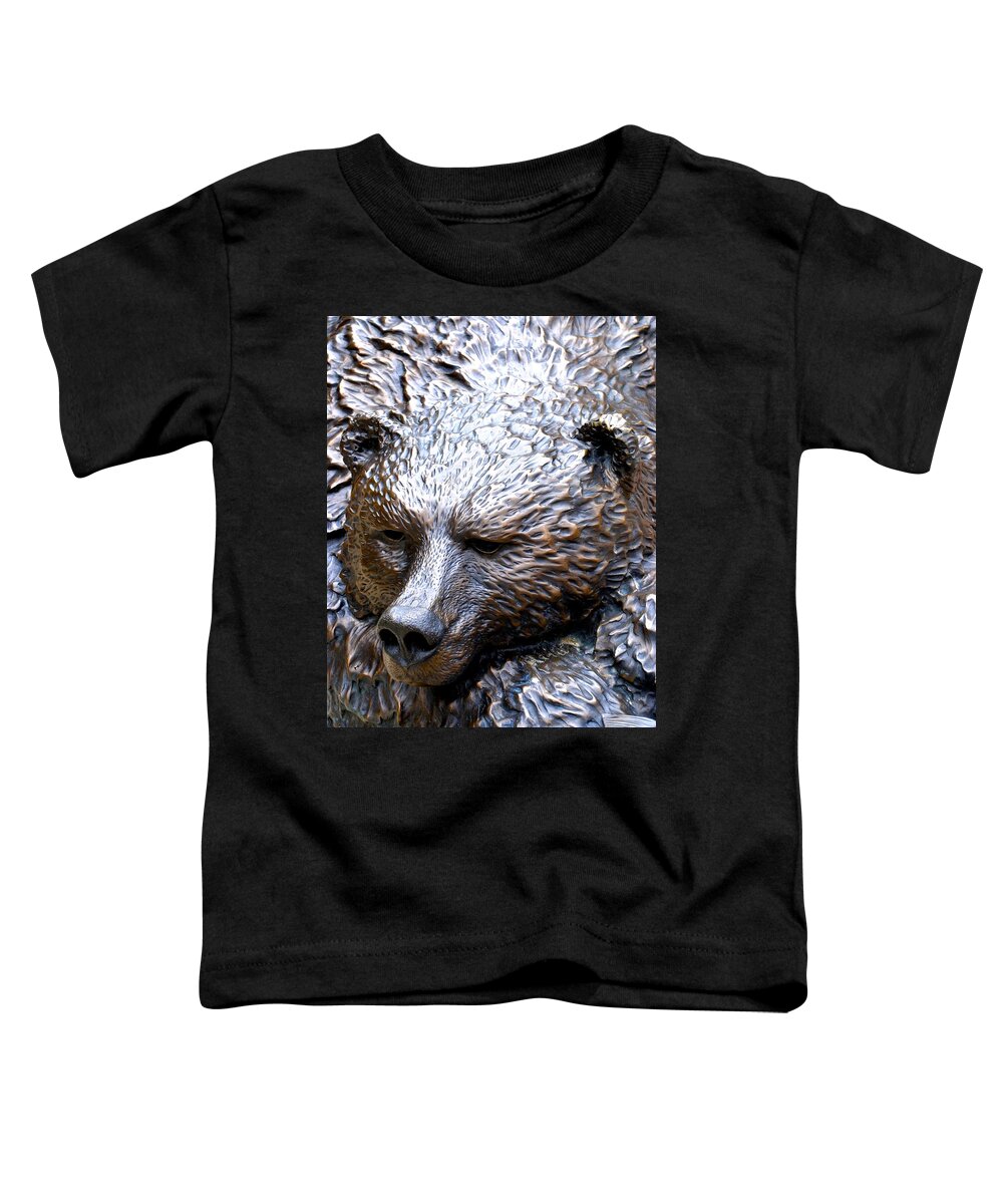 Grizzly Bear Toddler T-Shirt featuring the photograph Grizzly by Norma Brock