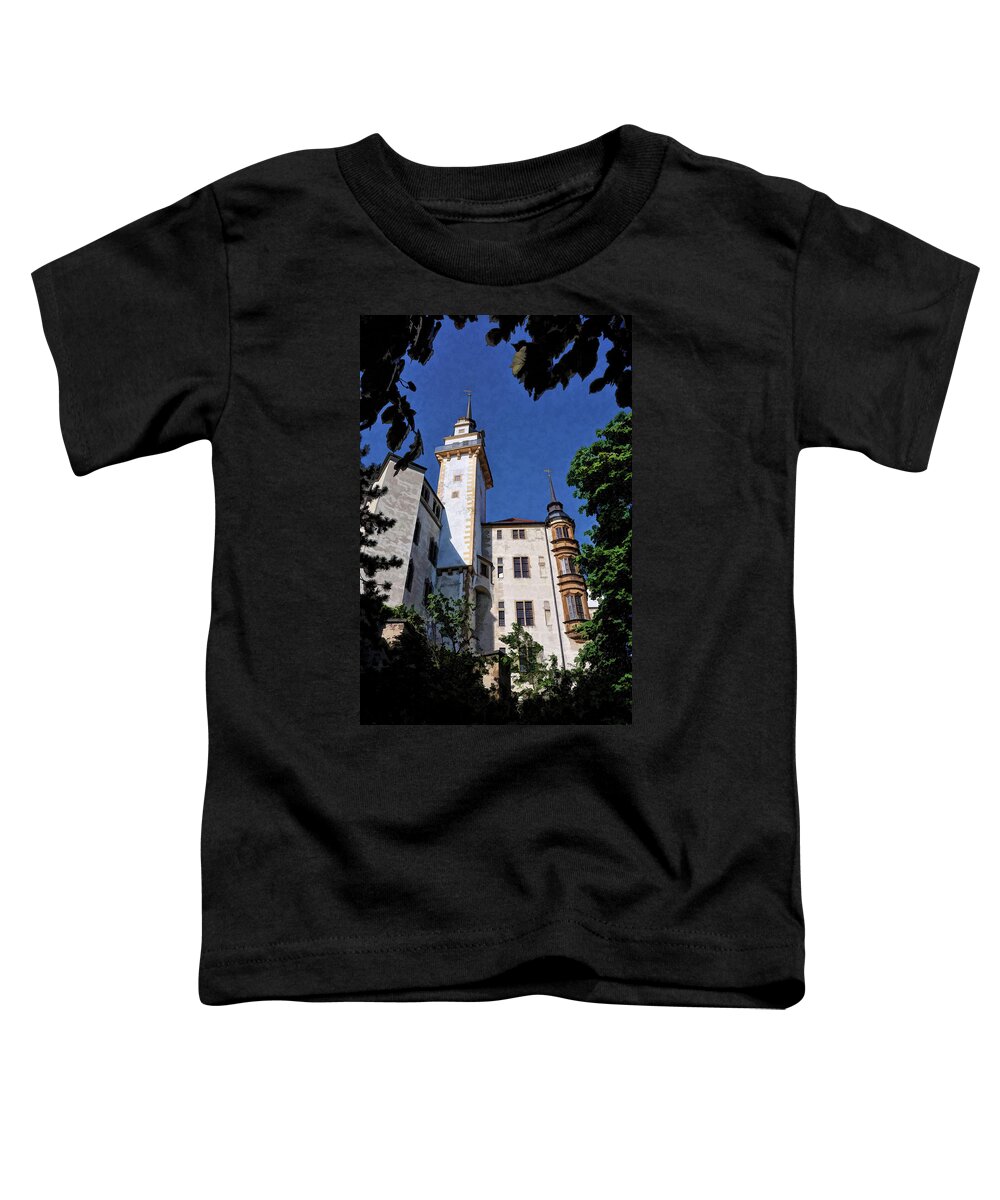 Hartenfels Castle Toddler T-Shirt featuring the photograph Hartenfels Castle - Torgau Germany by Mark Madere
