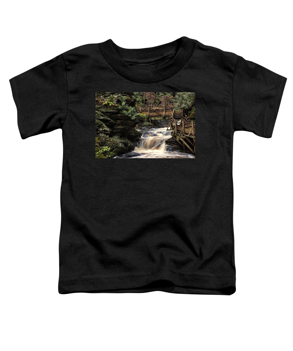 Landscape Toddler T-Shirt featuring the photograph Heavy Flow by Rob Dietrich