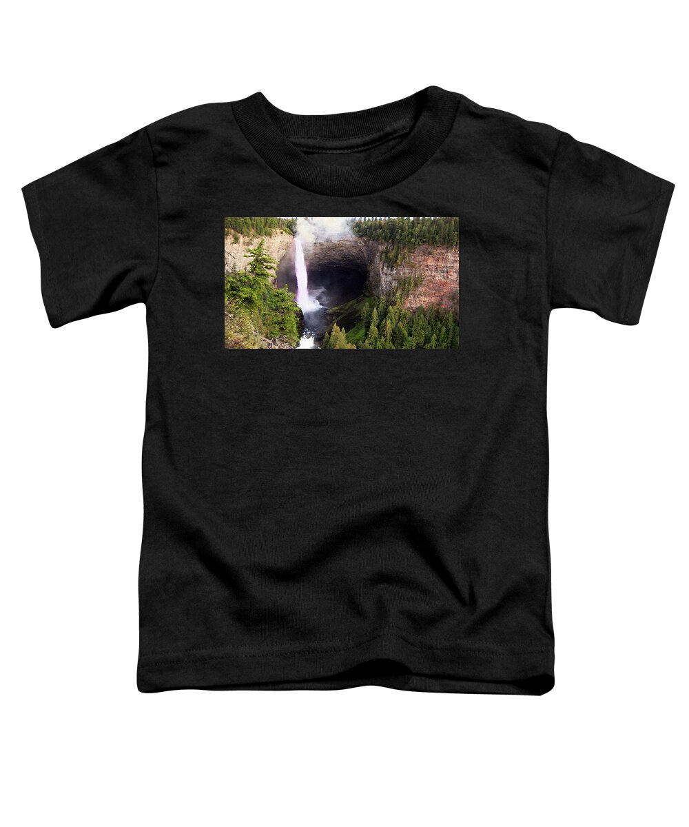 Canada Toddler T-Shirt featuring the photograph Helmcken Falls BC by Kathy Bassett