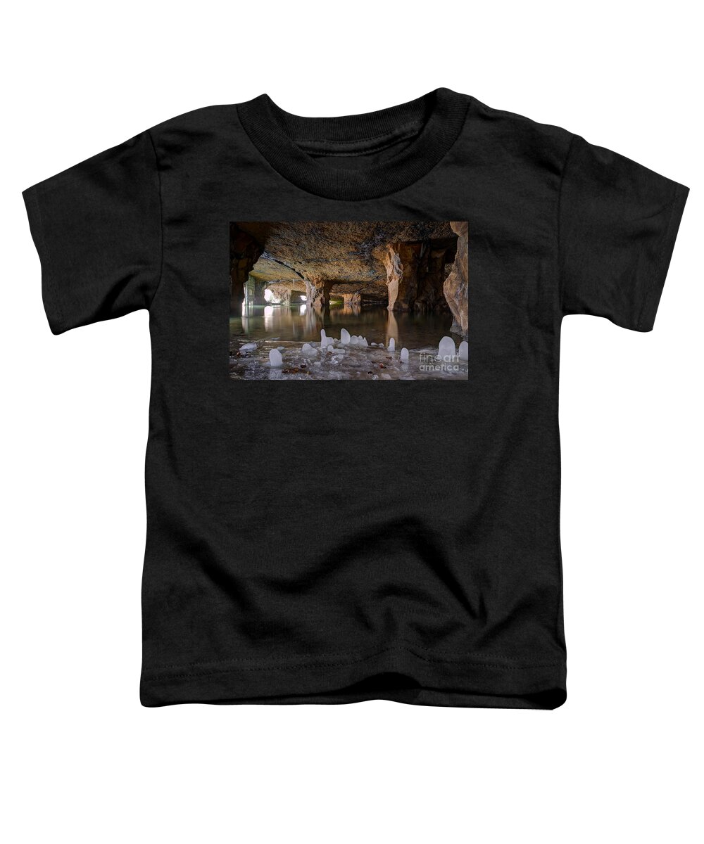 Widow Jane Mine Toddler T-Shirt featuring the photograph Ice Cave by Rick Kuperberg Sr