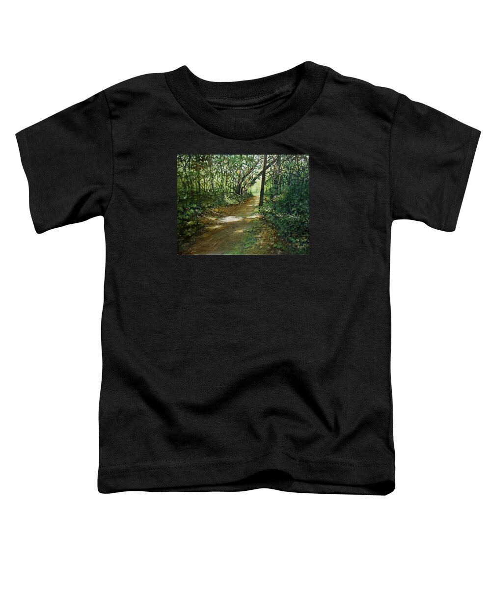 Landscape Toddler T-Shirt featuring the painting In And Out Of The Shadows by William Brody