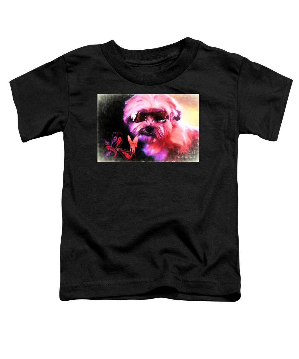 Incognito Innocence Toddler T-Shirt featuring the digital art Incognito Innocence by Kathy Tarochione