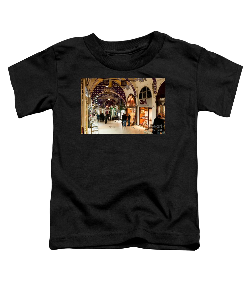 Istanbul Toddler T-Shirt featuring the photograph Istanbul Grand Bazaar 12 by Rick Piper Photography